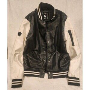 Fried Denim 2015 NYC Varsity Jacket Black White